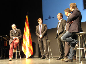 Homenatge als germans Roca del Celler de Can Roca. Acte al Teatre Municipal
