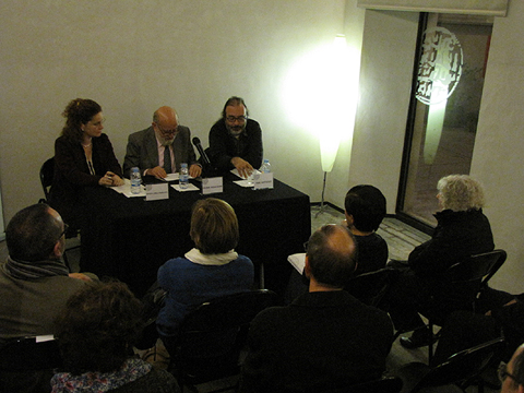 Un moment de la presentació del llibre