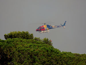 Incendi forestal darrere Les Pedreres