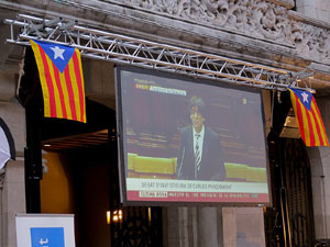 Seguiment de la investidura de Carles Puigdemont com a president de la Generalitat de Catalunya
