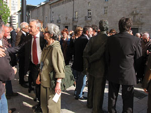 Inauguració escultura de Laureà Dalmau i Pla