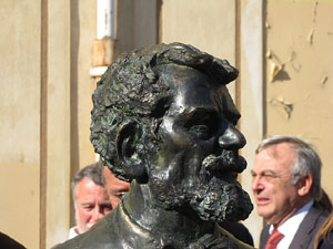 Inauguració escultura de Laureà Dalmau i Pla