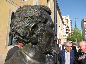 Inauguració escultura de Laureà Dalmau i Pla