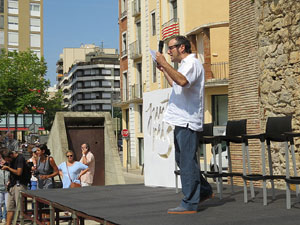 Presentaci&oacute; a Girona dels candidats de la llista Junts pel S&iacute;