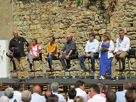 Presentació a Girona dels candidats de la llista Junts pel Sí