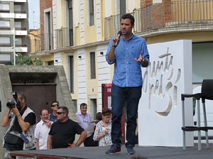 Presentaci&oacute; a Girona dels candidats de la llista Junts pel S&iacute;