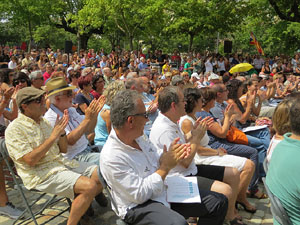 Presentaci&oacute; a Girona dels candidats de la llista Junts pel S&iacute;