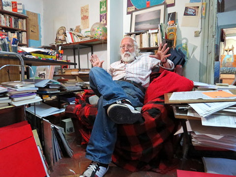 Lluís Bosch Martí al seu estudi