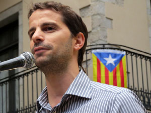 Concentraci&oacute; pel 9N a la pla&ccedil;a del Vi