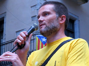 Concentraci&oacute; pel 9N a la pla&ccedil;a del Vi