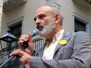 Concentraci&oacute; pel 9N a la pla&ccedil;a del Vi