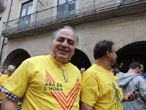 Concentraci&oacute; pel 9N a la pla&ccedil;a del Vi