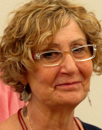 La presidenta del Gremi de Llibreters de Girona, Carme Ferrer, durant la seva intervenció