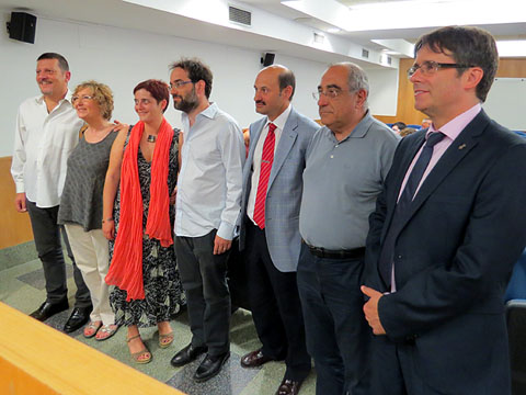 Presentació de l'acte a la Fundació Universitat de Girona