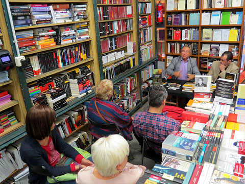 Miquel Fañanàs durant la trobada
