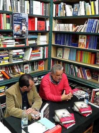 Rafel Nadal i Xavier Delòs durant l'esdeveniment