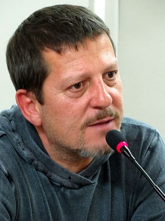 El llibreter Pere Rodeja durant la presentació