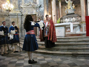 Benedicci&oacute; de la bandera a la capella de Sant Narc&iacute;s