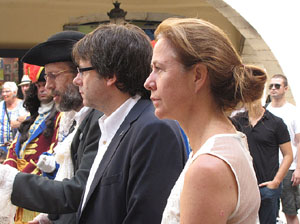 Sortida de la bas&iacute;lica de Sant Feliu