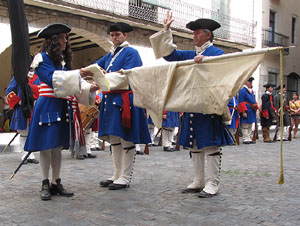 Jura de la bandera a la plaça del Vi