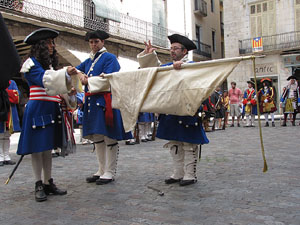 Jura de la bandera a la plaça del Vi