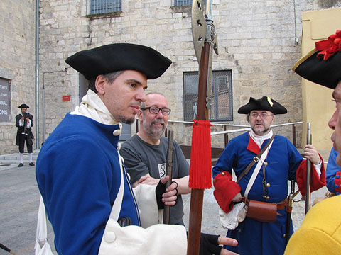 El regiment de Sant Narcís amb Francesc Riart, assessor històric de l'Exèrcit de Catalunya