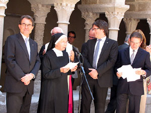 Inauguraci&oacute; de la restauraci&oacute; del claustre de Sant Daniel