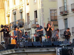 Concert de Sopa de Cabra a la Rambla de la Llibertat