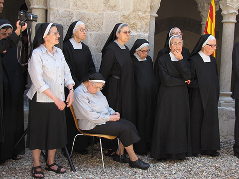 La comunitat mon&agrave;stica de Sant Daniel durant l'esdeveniment