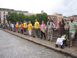 Via catalana. Cadena del Giron&egrave;s
