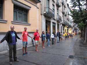 Via catalana. Cadena del Giron&egrave;s