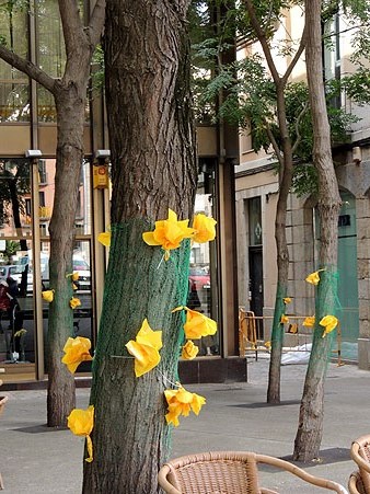 Els carrers amb lla&ccedil;os grocs
