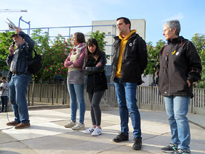 Manifestaci&oacute; de l'1 de maig a la pla&ccedil;a de l'U d'octubre de 2017
