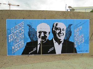 Manifestaci&oacute; de l'1 de maig a la pla&ccedil;a de l'U d'octubre de 2017