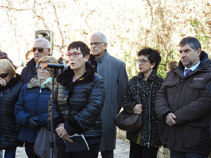 Instal·lació de setze llambordes Stolpersteine per recordar els gironins deportats als camps de concentraci&oacut