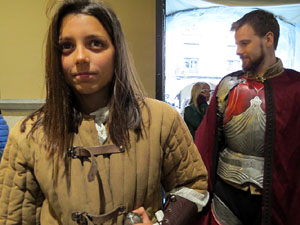 Girona de Gel i Foc. Combats medievals pel grup Drak&ograve;nia. Estrena de la sisena temporada de Joc de Trons a Girona