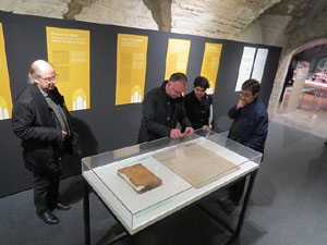 Inauguraci&oacute; de l'exposici&oacute; 1416-1417. La Catedral de Girona, una o tres naus?, al Col&middot;legi Oficial d'Arquitectes a Girona