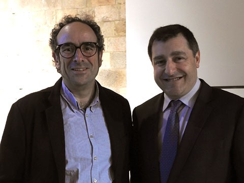 Salvador Garcia-Arb&oacute;s i Josep Roca, a l'exposici&oacute;