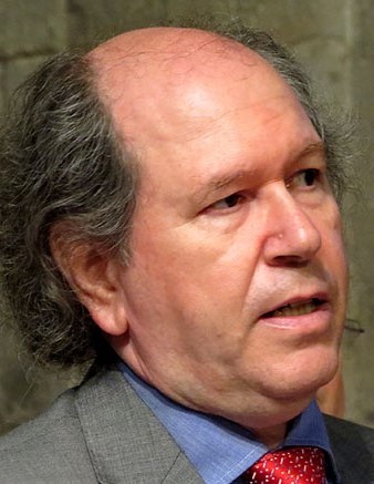 Llu&iacute;s Garcia, arque&ograve;leg i comissari de la mostra, durant la seva intervenci&oacute;