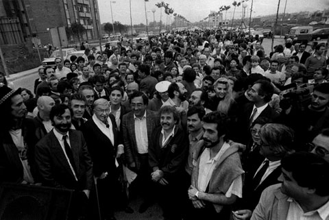 Inauguraci&oacute; de la rambla que porta el seu nom. 7 de maig de 1988