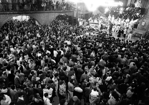 Preg&oacute; de Fires de 1986. l'Orquestra Xavier Cugat � Caravana Show a la pla&ccedil;a del Vi