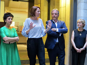 Inauguració de l'exposició A la taula d'Estelina, al Museu d'Història dels Jueus de Girona