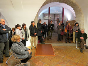 Inauguració de l'exposició homenatge a Antoni Varés al Celler del Museu d'Història de Girona 