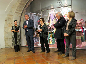 Inauguració de l'exposició homenatge a Antoni Varés al Celler del Museu d'Història de Girona 