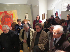 Inauguraci&oacute; de l'exposici&oacute; d'obres de Dami&agrave; Escuder al Museu d'Hist&ograve;ria de Girona 
