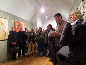 Inauguraci&oacute; de l'exposici&oacute; d'obres de Dami&agrave; Escuder al Museu d'Hist&ograve;ria de Girona 