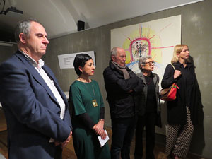 Inauguraci&oacute; de l'exposici&oacute; d'obres de Dami&agrave; Escuder al Museu d'Hist&ograve;ria de Girona 