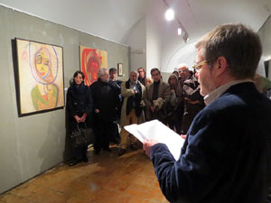 Inauguraci&oacute; de l'exposici&oacute; d'obres de Dami&agrave; Escuder al Museu d'Hist&ograve;ria de Girona 