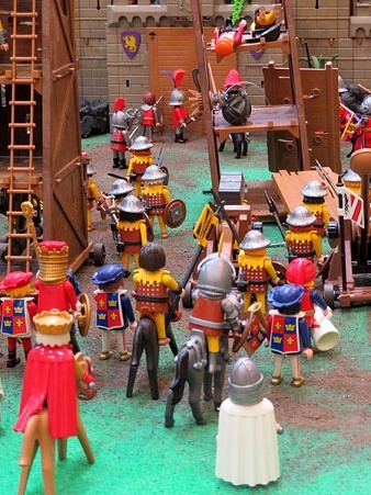 Detall del diorama Robin dels boscos contra l'armada de la nit