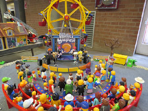 Fira de Girona. Fira de Playmobil de Girona organitzada per Esplay